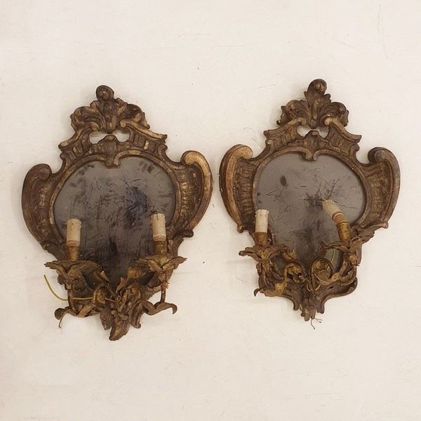 Coppia di ventoline, Toscana, secolo XVIII  - Asta MOBILI, ARREDI E OGGETTI D'ARTE - Poggio Bracciolini Casa d'Aste
