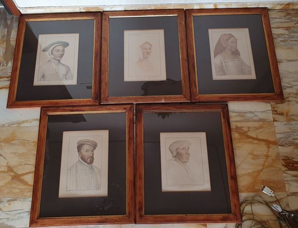 Cinque stampe, Inghilterra, sec. XX   - Asta DIPINTI ANTICHI E DEL SECOLO XIX - Poggio Bracciolini Casa d'Aste
