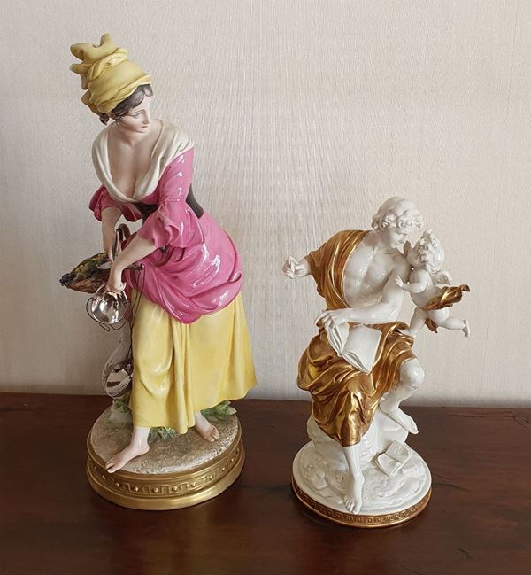 Due gruppi, sec. XX   - Asta MOBILI, ARREDI E OGGETTI D'ARTE - Poggio Bracciolini Casa d'Aste