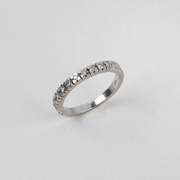 



VERETTA IN ORO BIANCO 18KT E DIAMANTI