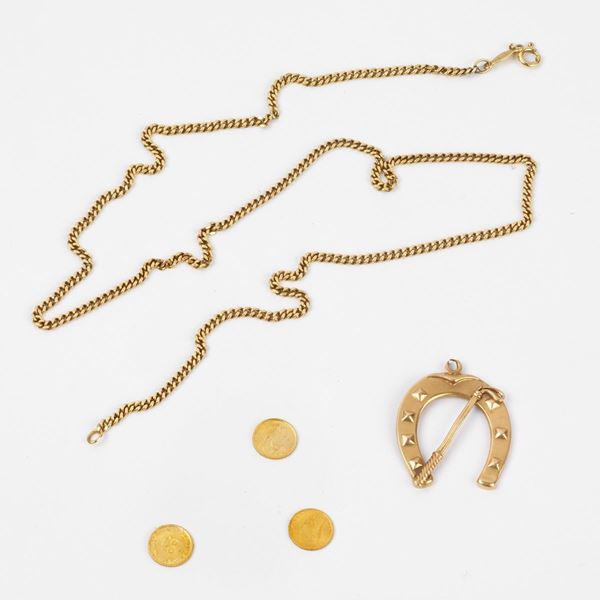 



COLLANA E PENDENTE IN ORO GIALLO 18KT