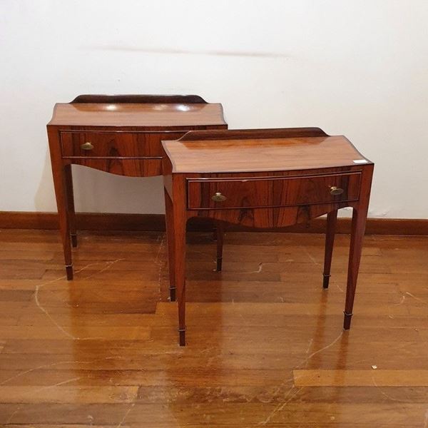 Coppia di comodini, sec. XX