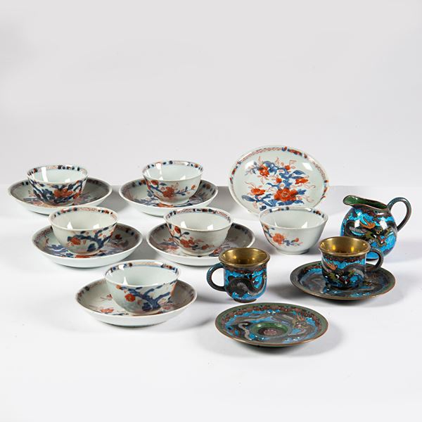 



Sei tazze, sei piattini, Cina, sec. XIX