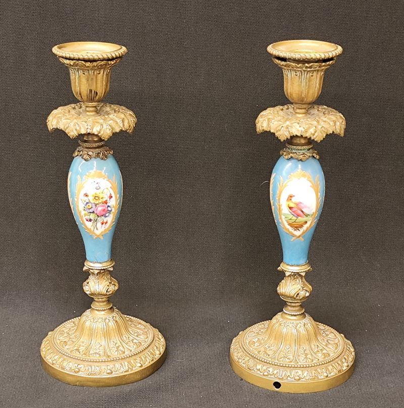 Coppia di Candelabri, Francia Sec. XX,