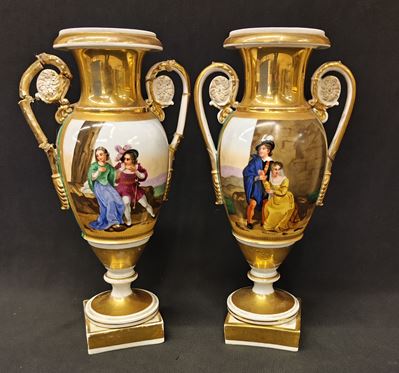 Coppia di Vasi, Periodo Impero Sec. XIX