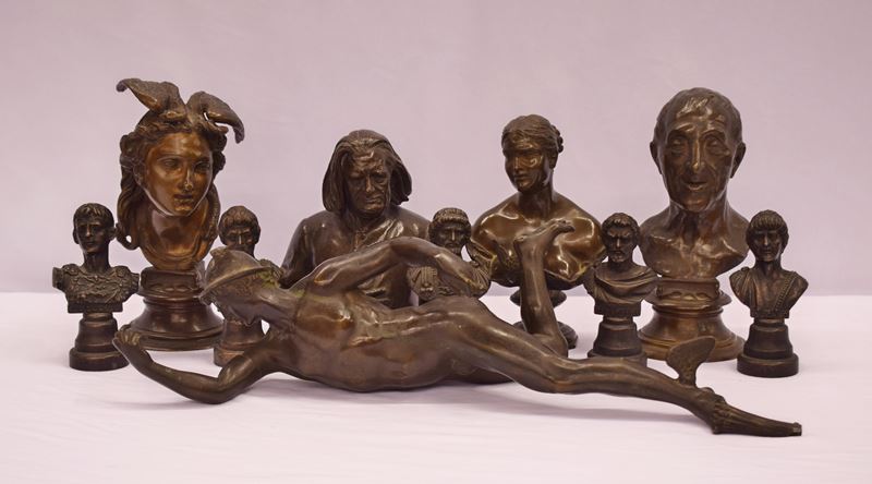 Lotto Composto da Dieci Sculture, Sec. XX