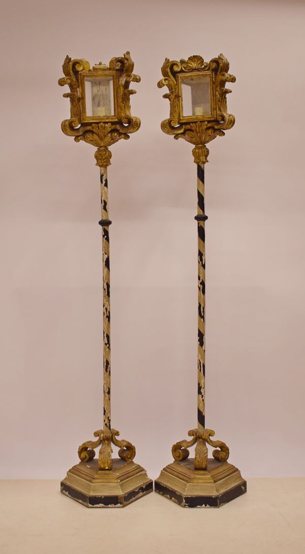 



Coppia di torcere da processione, Italia meridionale, sec. XVIII