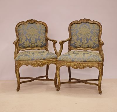Coppia di Poltrone, Italia Meridionale, Sec. XVIII