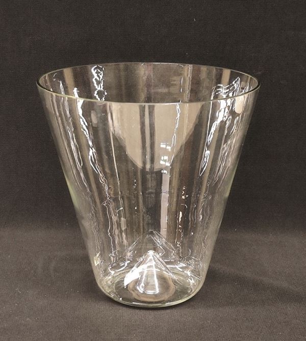 Vaso,sec. XX, in vetro di murano