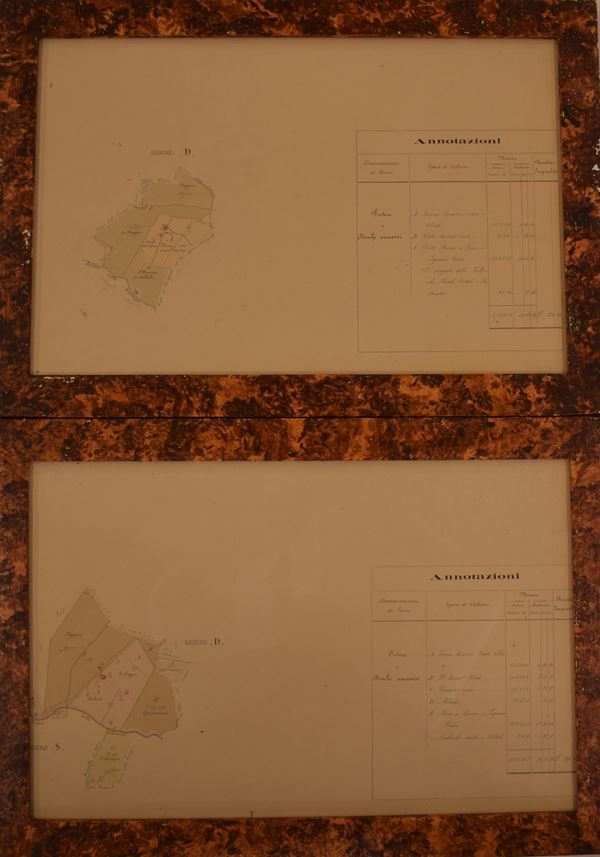 Due cabrei, inizi sec. XX  - Asta DIPINTI DAL SECOLO XVII AL SECOLO XX - Poggio Bracciolini Casa d'Aste