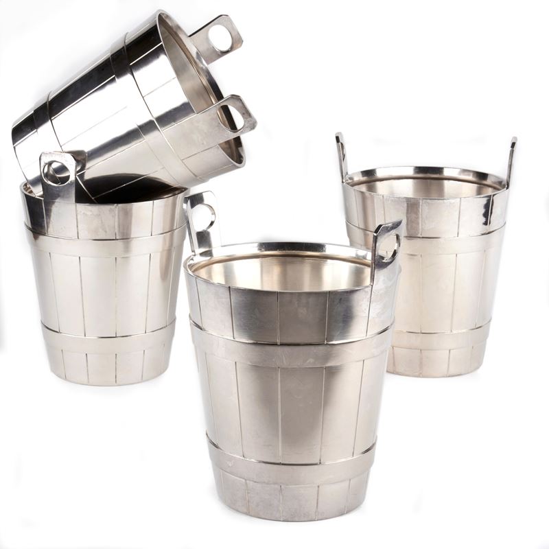 Quattro Secchielli Porta Bottiglie, Secolo XX, Calderoni