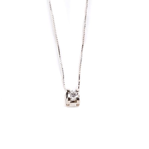 COLLANA PUNTO LUCE   - Asta GIOIELLI E ARGENTI - Poggio Bracciolini Casa d'Aste
