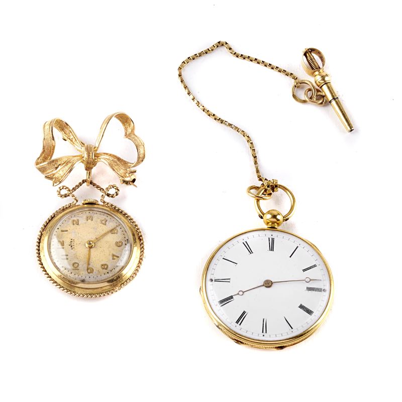 Orologio da Taschino Sec. XIX in Oro 18kt