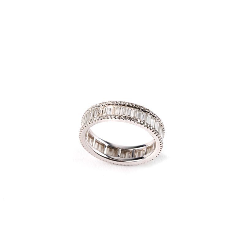 Anello Eternelle in Oro Bianco 18kt e Diamanti