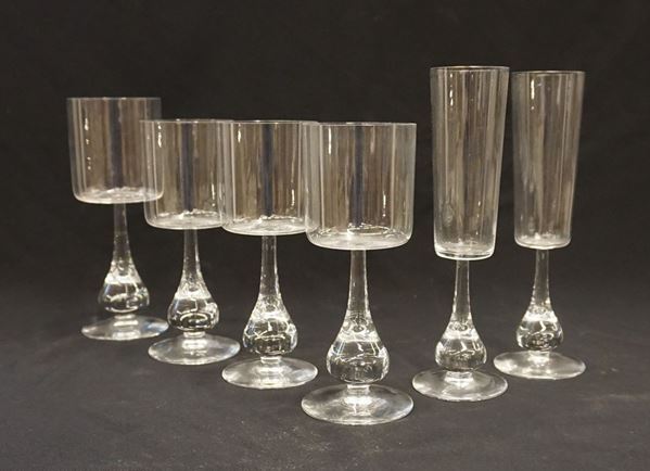 



Servito di bicchieri, Baccarat, sec. XX