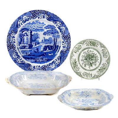 Due Vassoi da Parete, Manifattura Spode, Sec. XX
