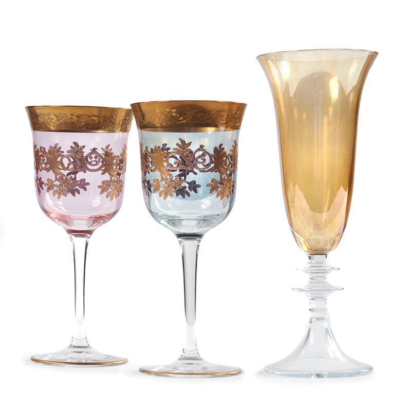 Servito di bicchieri, sec. XX