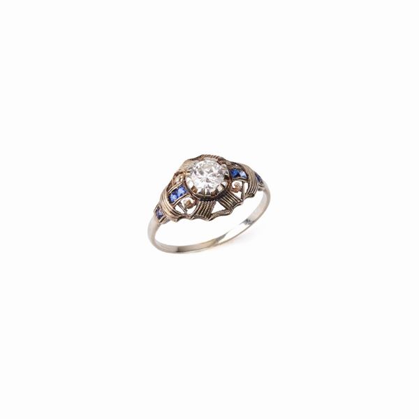 



ANELLO IN ORO BIANCO 18KT E DIAMANTE