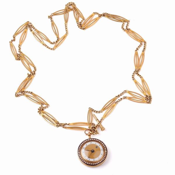 



OROLOGIO DA TASCHINO INIZI SEC. XX ,CASSA IN ORO&nbsp; GIALLO 18KT