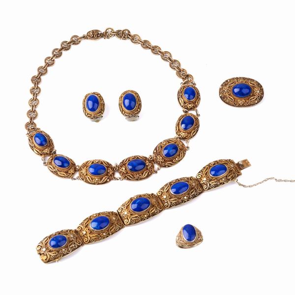 



PARURE IN ARGENTO E PIETRE