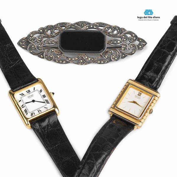 DUE OROLOGI DA POLSO SEIKO 