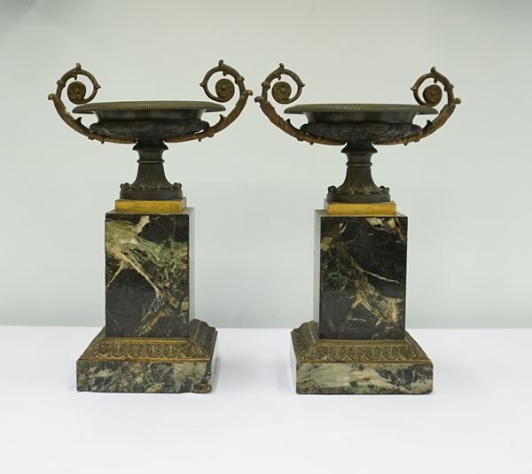 Coppia di vaschette, fine secolo XIX  - Asta MOBILI, ARREDI E OGGETTI D'ARTE - Poggio Bracciolini Casa d'Aste