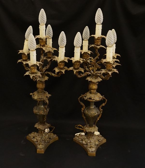



Coppia di candelieri, sec. XIX