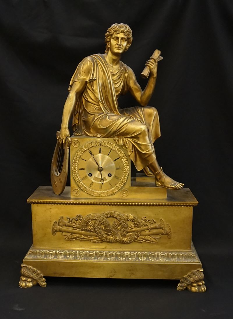 Orologio da Camino, in Stile Impero