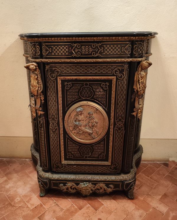 



Coppia di credenze, Boulle sec. XIX,