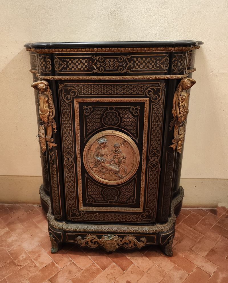 Coppia di Credenze, Boulle Sec. XIX,
