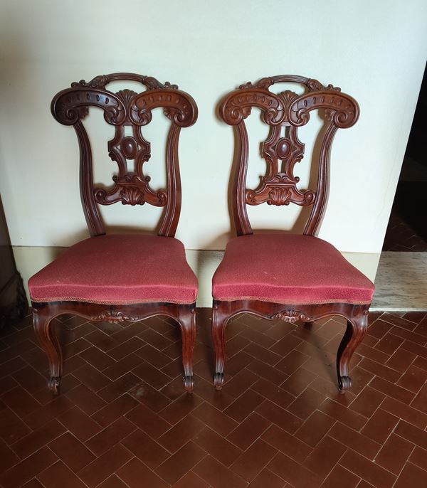



Sei sedie, Luigi Filipo sec. XIX,  - Asta Mobili oggetti d'arte e arredi dal XVIII al XX secolo - Poggio Bracciolini Casa d'Aste