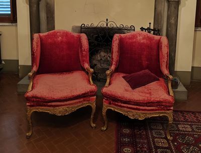 Coppia di Poltrone, Roma Sec. XVIII,