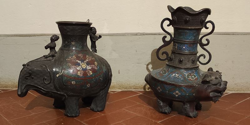 Due Sculture Giappone Sec. XIX