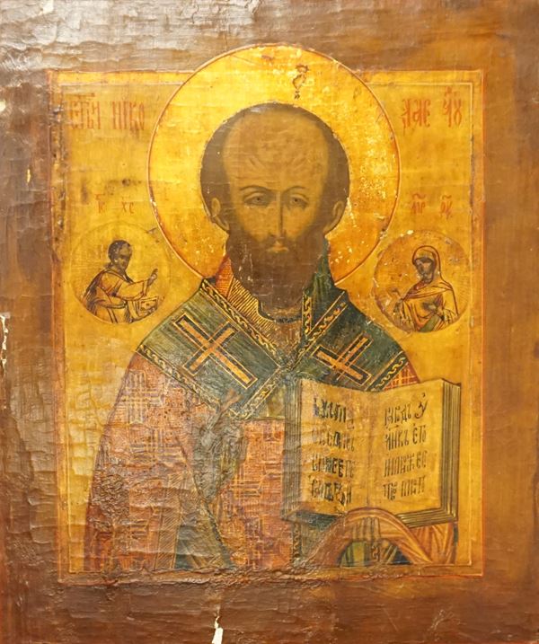 Scuola russo-ortodossa, secolo XIX  - Asta Dipinti e stampe dal XVIII al XX secolo - Poggio Bracciolini Casa d'Aste