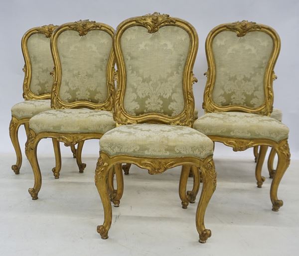 



Sei sedie, in sile Settecento  - Asta Arredare con stile: mobili e oggetti d'arte - Poggio Bracciolini Casa d'Aste