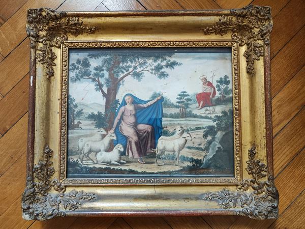 Scuola italiana, sec. XVIII,  - Asta DIPINTI, DISEGNI E STAMPE DAL XVII AL XX SECOLO - Poggio Bracciolini Casa d'Aste