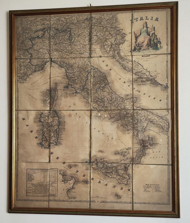 Carta Topografica Sec. XIX