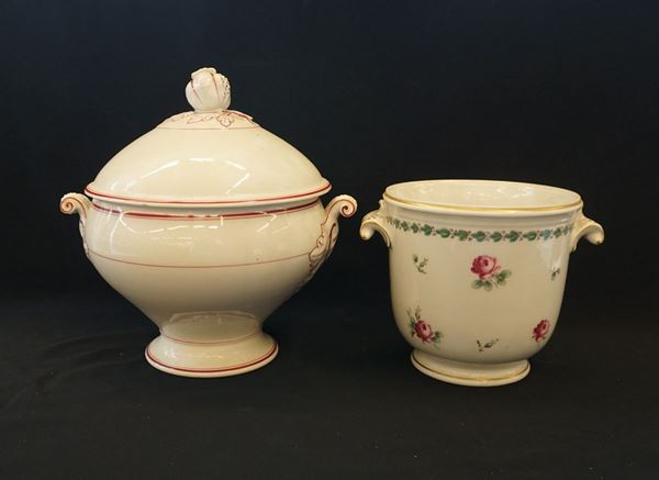 Zuppiera, manifattura Ginori, inizi sec. XX  - Asta ANTIQUARIATO: ARREDI MOBILI E OGGETTI D'ARTE - Poggio Bracciolini Casa d'Aste