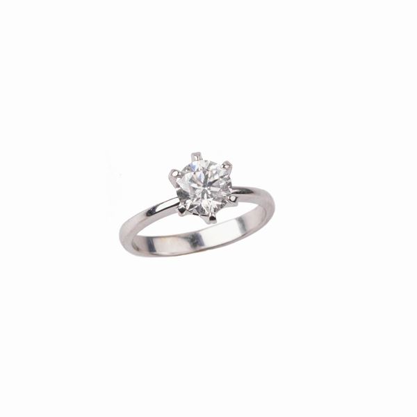 



ANELLO IN ORO BIANCO 18 KT E DIAMANTI