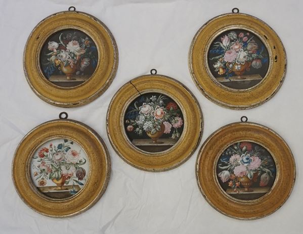 Cinque riproduzioni in stile sec. XX  - Asta Dipinti e stampe dal XVII al XX secolo - Poggio Bracciolini Casa d'Aste