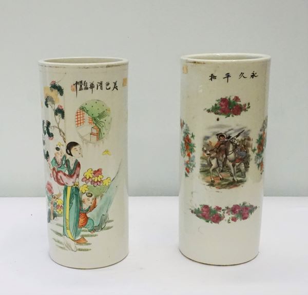 Due vasi, arte orientale, sec. XX