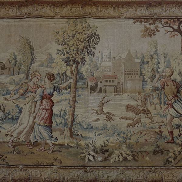 Arazzo, sec. XX  - Asta ARREDARE CON STILE: MOBILI E OGGETTI D'ARTE DAL XVII AL XX SECOLO - Poggio Bracciolini Casa d'Aste