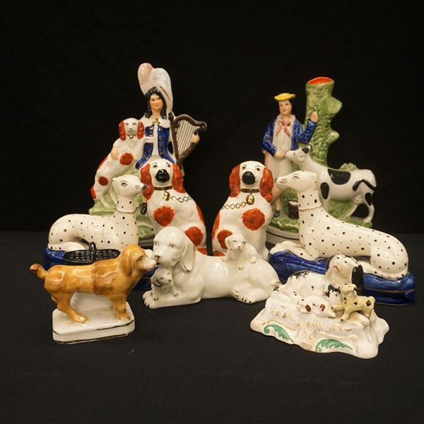 Coppia di statuine sec. XIX  - Asta ARREDARE CON STILE: MOBILI E OGGETTI D'ARTE DAL XVII AL XX SECOLO - Poggio Bracciolini Casa d'Aste