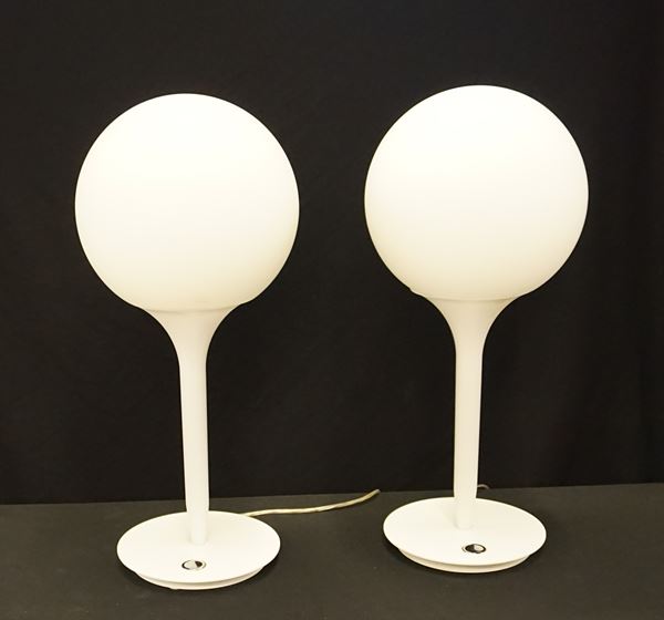 Due lampade da tavolo, design M. De Lucchi per Artimide,
