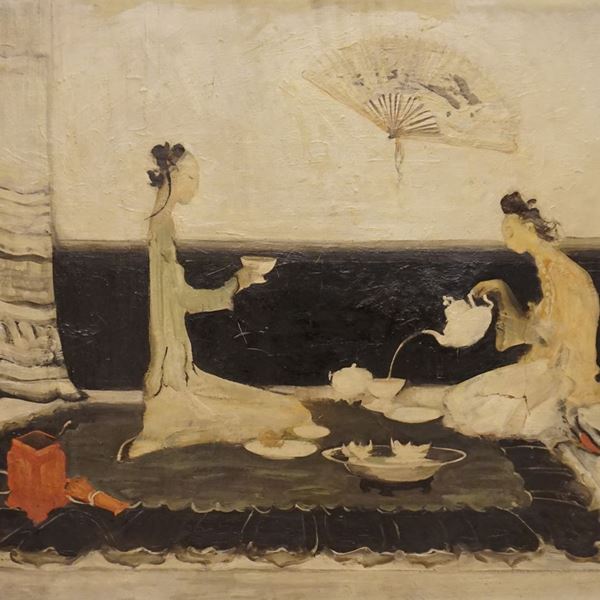 Scuola del sec. XX  - Asta L'ARTE DELLA PITTURA, DEL DISEGNO E DELLA STAMPA: OPERE DAL XVII AL XX SECOLO - Poggio Bracciolini Casa d'Aste