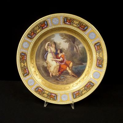 Piatto, Vienna, Secolo XIX