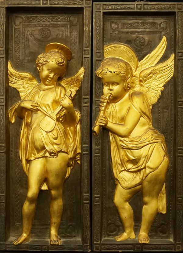 



Coppia di sculture, sec. XIX