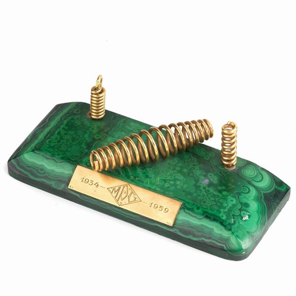 



PORTA PENNE IN MALACHITE E ORO GIALLO 18KT