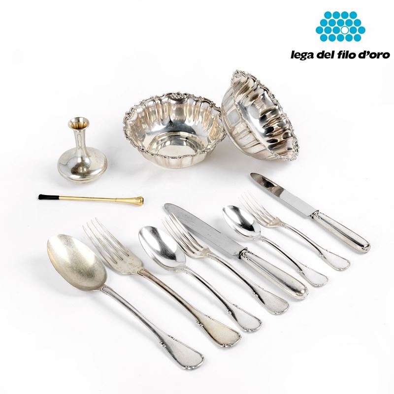 Servito di posate, manifattura Cesa, sec. XX