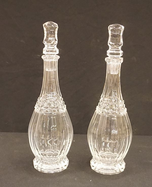 



Due bottiglie da liquore, Francia, secolo XX